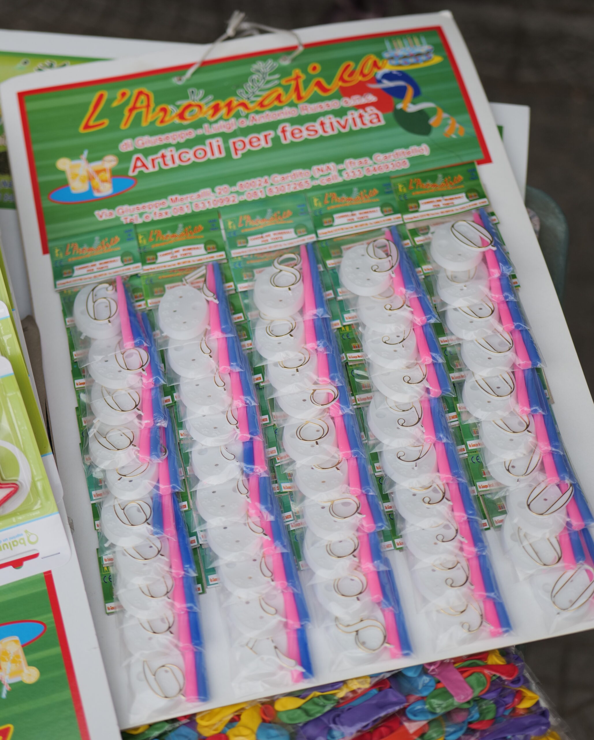 articoli per feste numeri con candeline