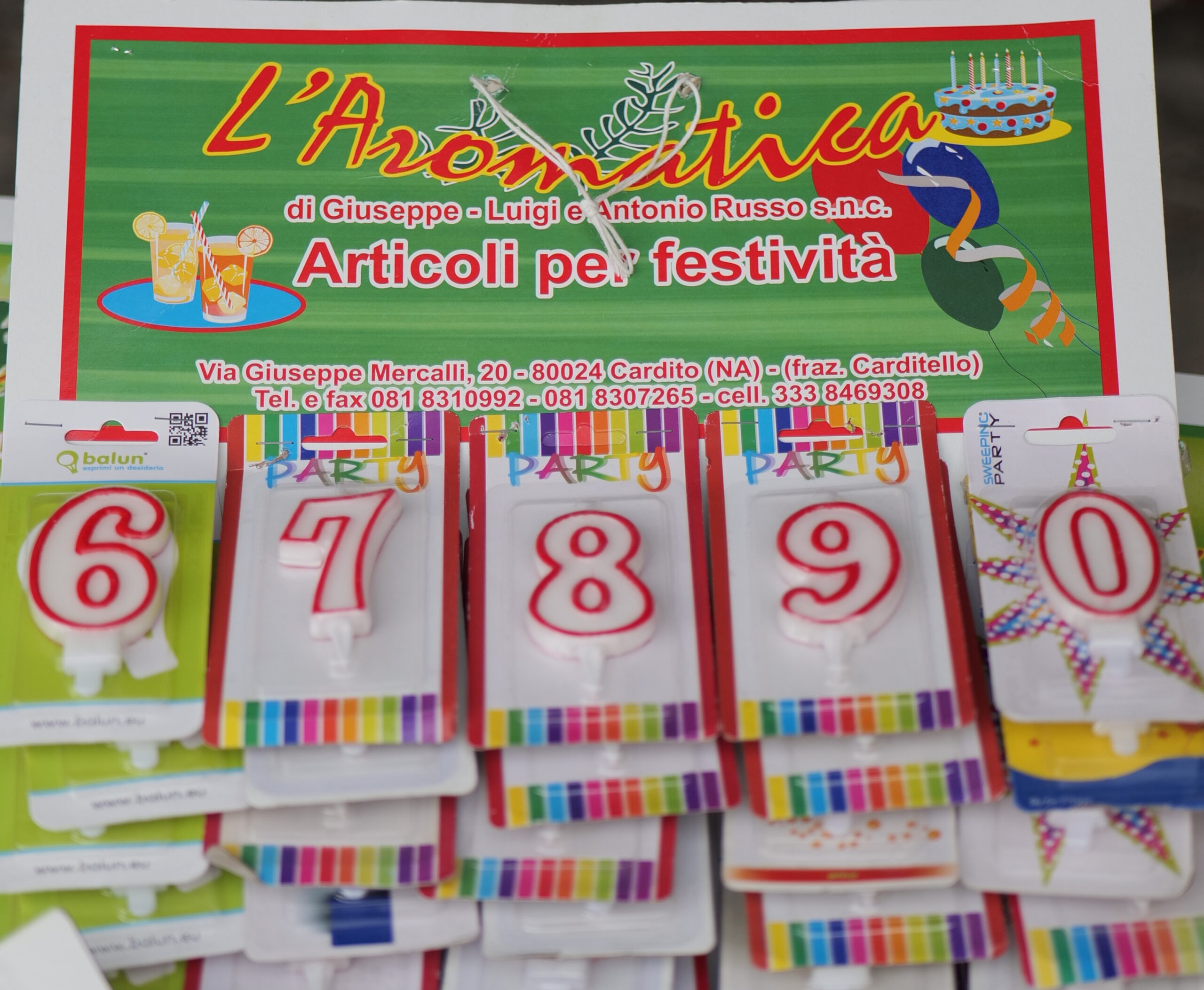 articoli per feste numeri per feste
