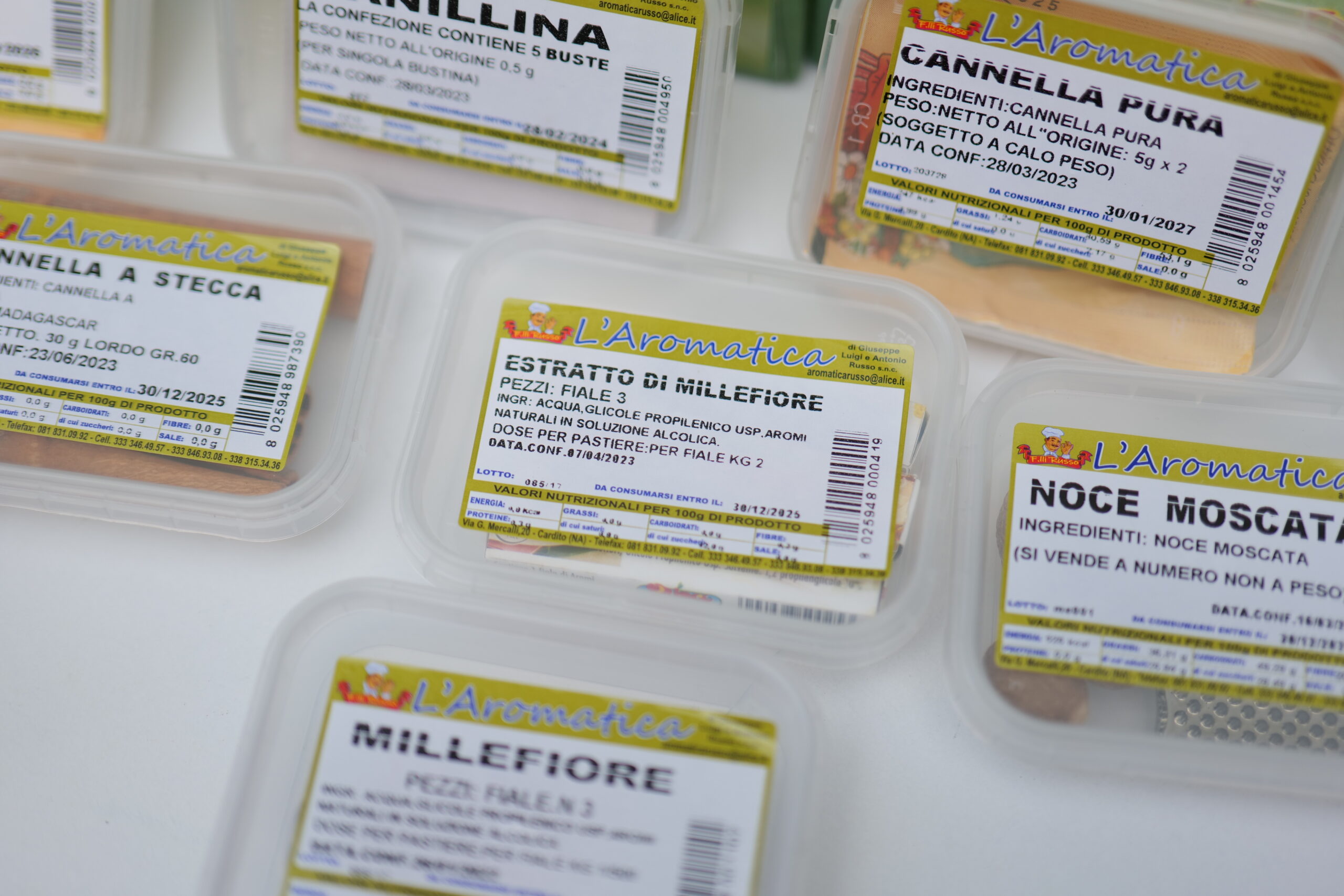 cannella a stecca estratto di millefoglie pastiera grano cotto damico millefiore noce moscata