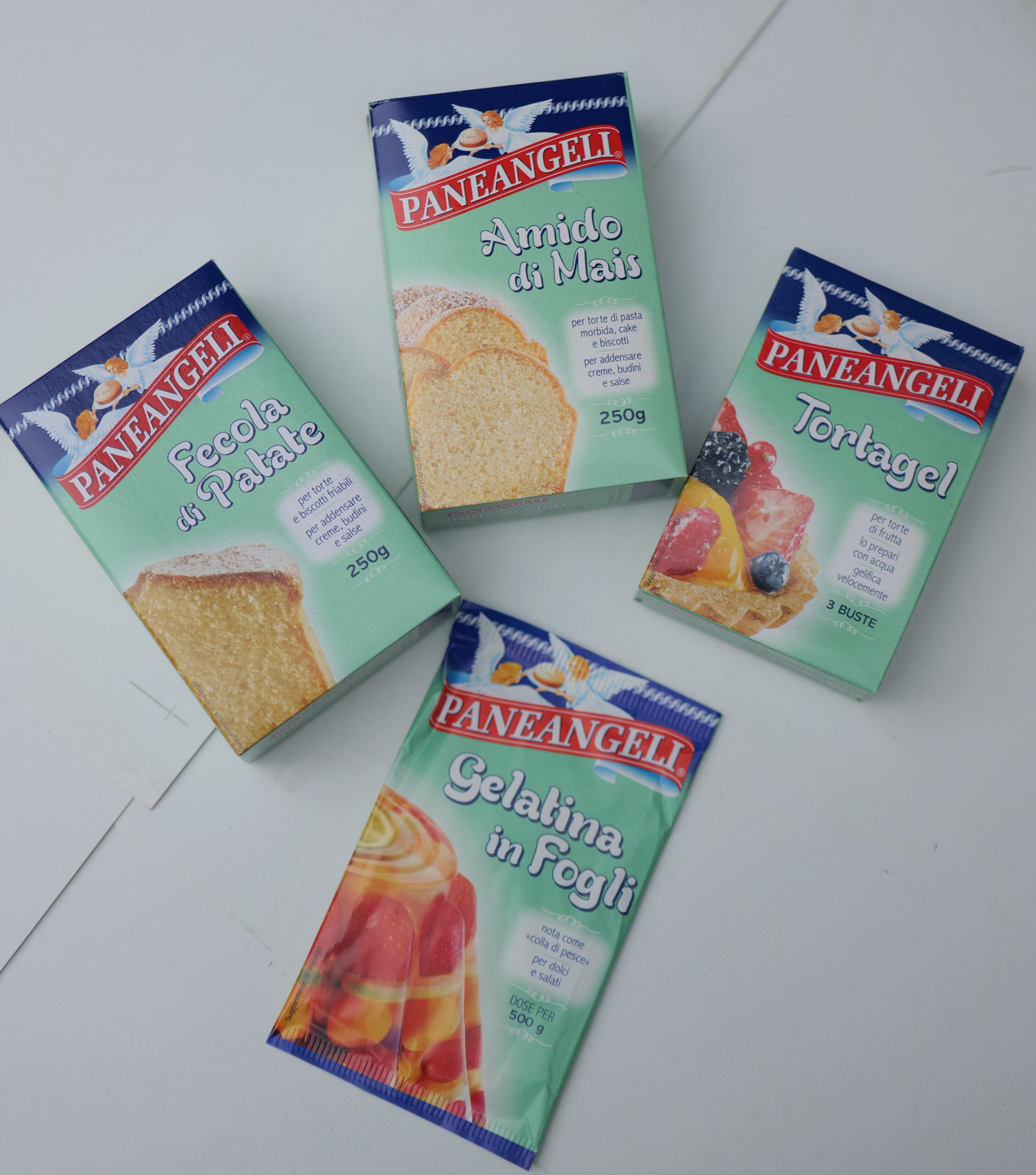 fecola di patate amido di mais tortagel gelatina in fogli paneangeli