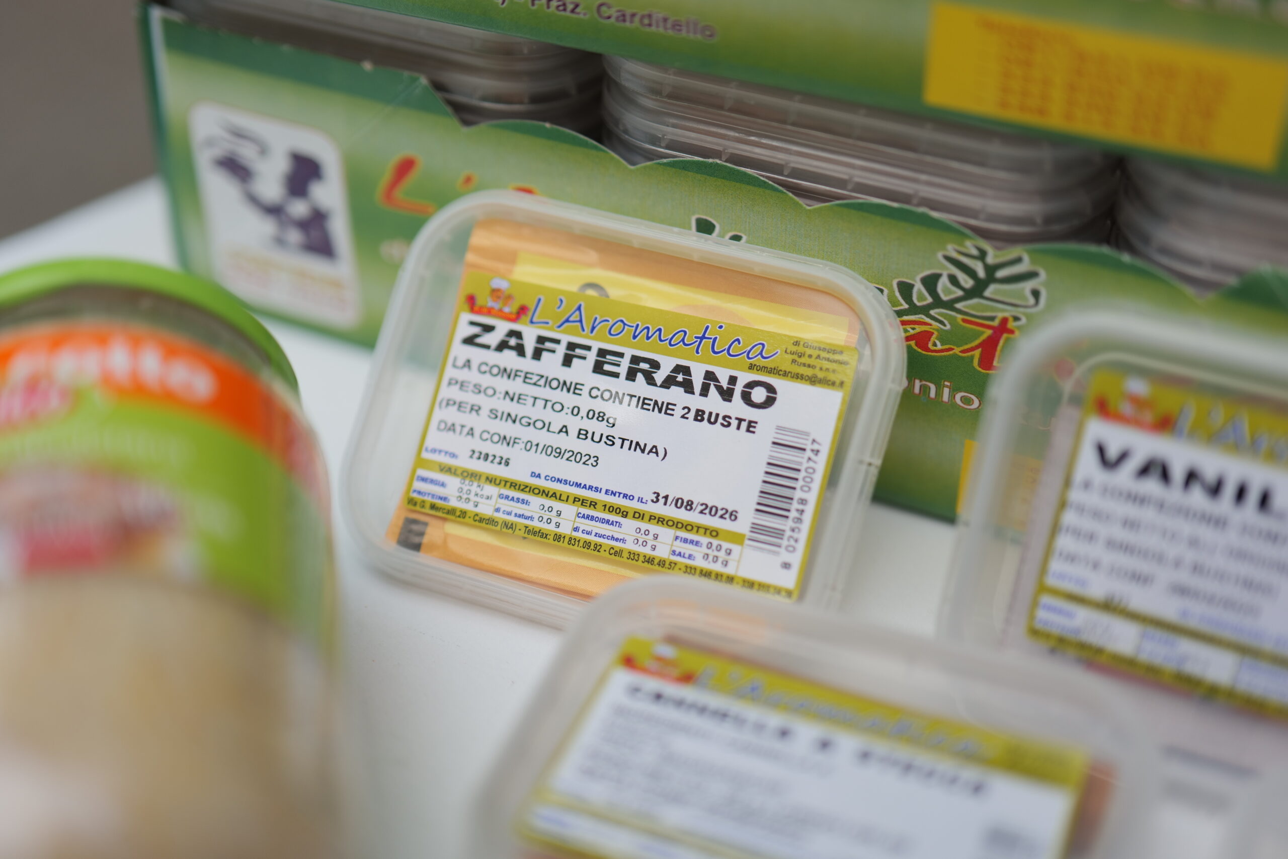 p zafferano vanillina